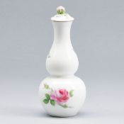 Kalebasse - Rote Rose. Meissen 1850-1924.