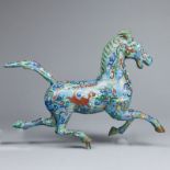 Pferd Cloisoné, China. 20. Jahrhundert.