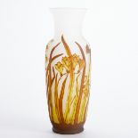 Vase - Blumen. Glasfabrik Stifin, Buzau / Rumänien Mitte 1990er Jahre.