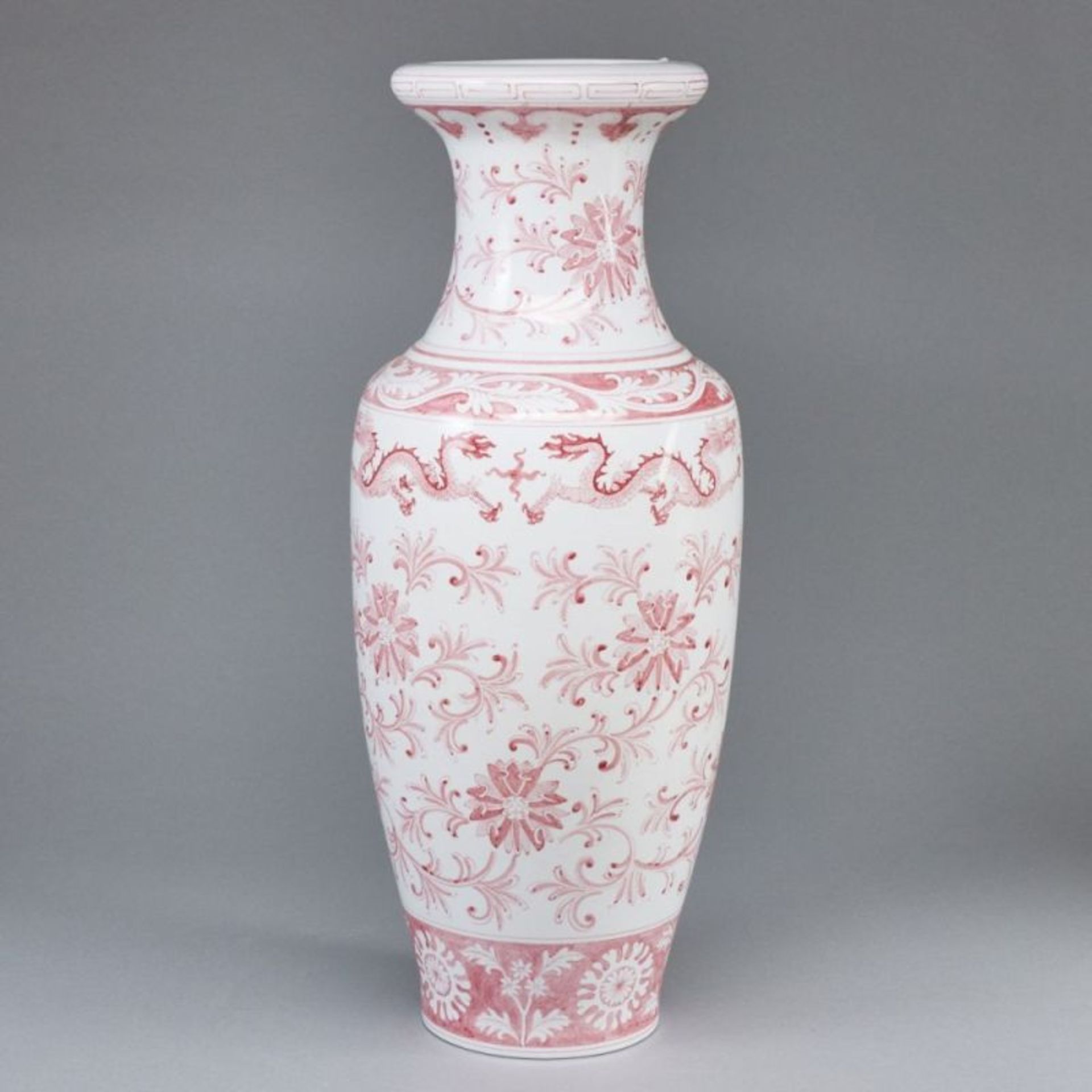 Bodenvase mit floralem Dekor, China - Image 2 of 4