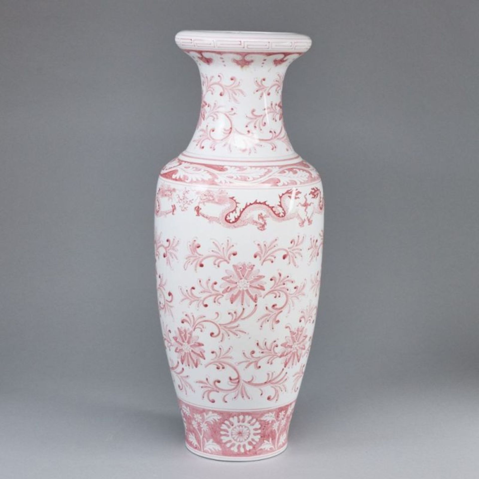 Bodenvase mit floralem Dekor, China - Image 3 of 4