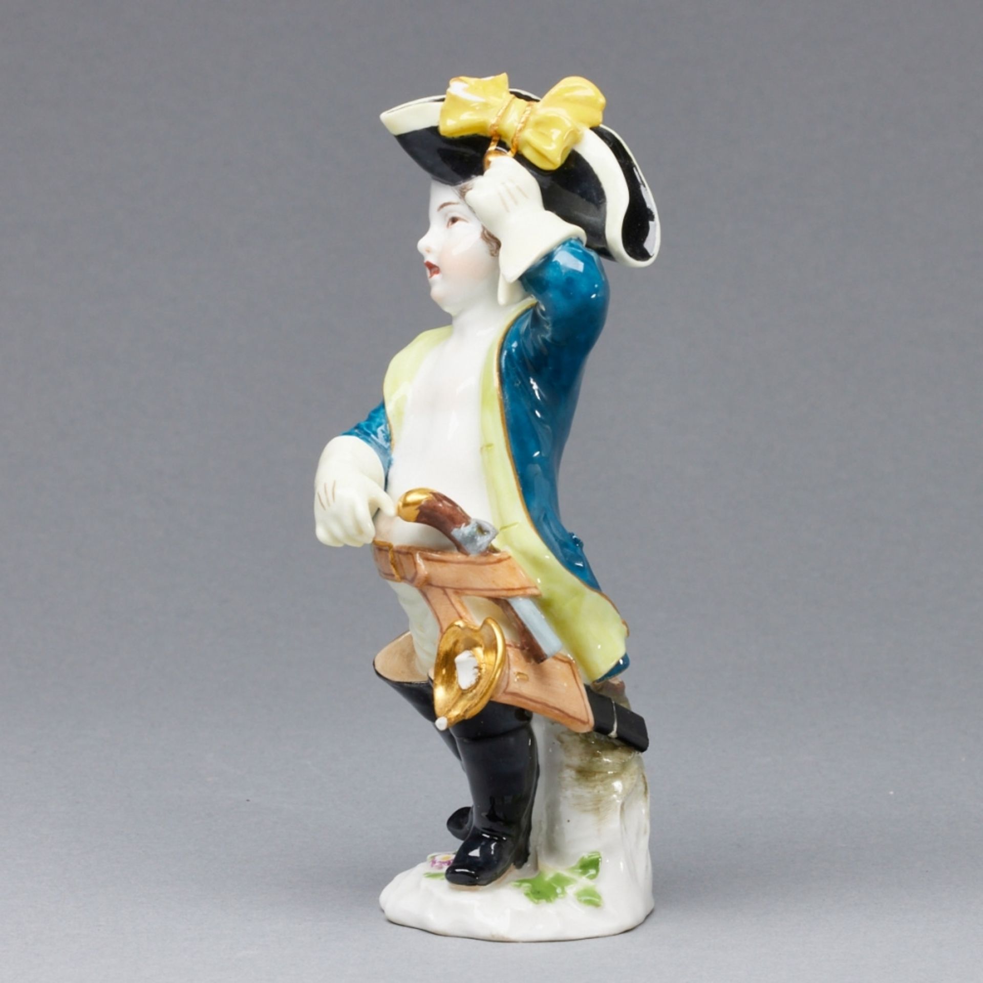 Putto als Sächsischer Soldat. Meissen 1850-1924. - Image 2 of 2