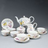 15tlg. Teeservice für 6 Personen - Alter reicher gelber Löwe. Meissen 1924-1947.