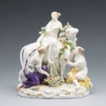 Europa auf dem Stier. Meissen 1850-1924.