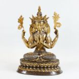 Buddhastatue auf Lotussockel