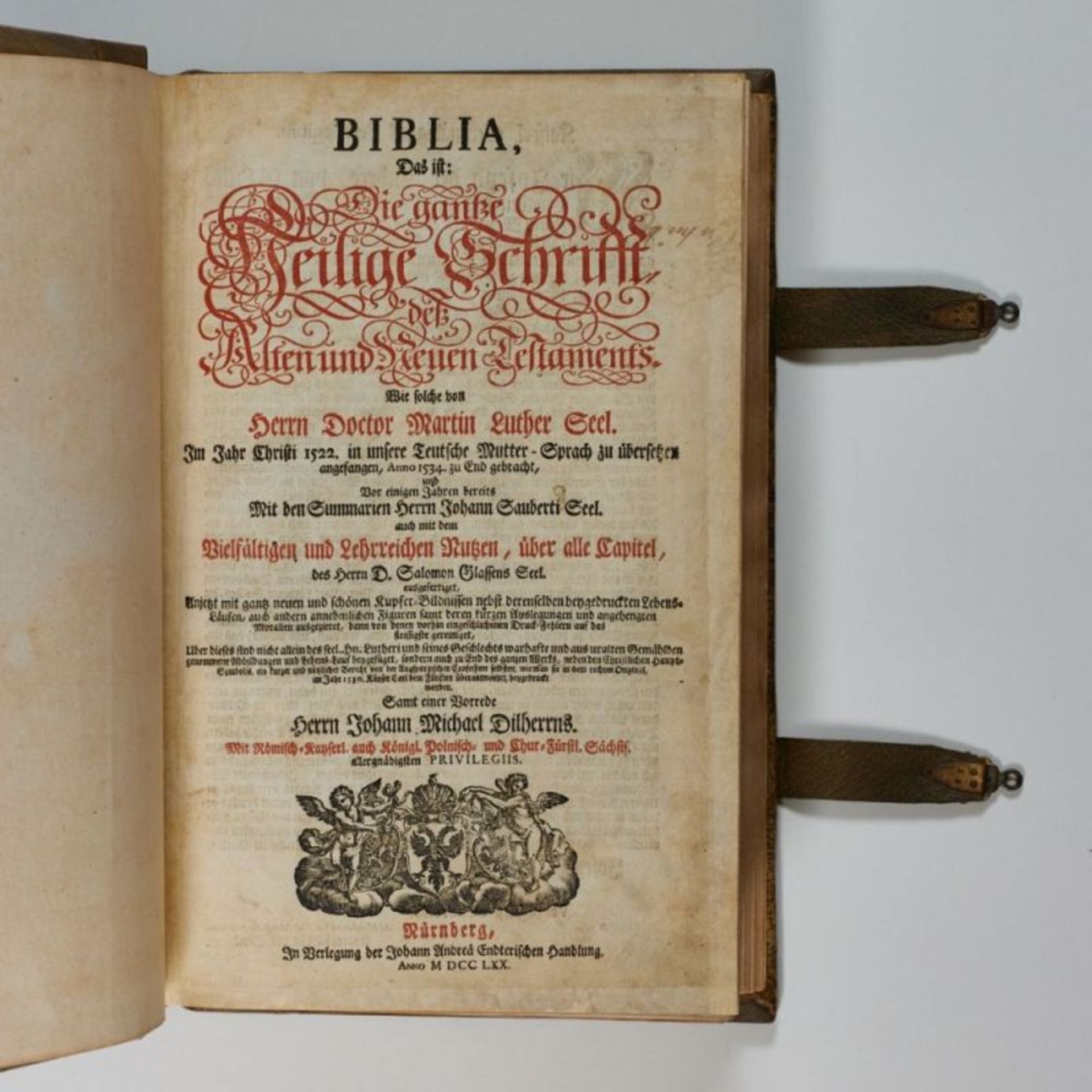 Biblia, Das ist Die gantze Heilige Schrifft deß Alten und Neuen Testaments