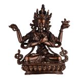 Vierarmige buddhistische Gottheit