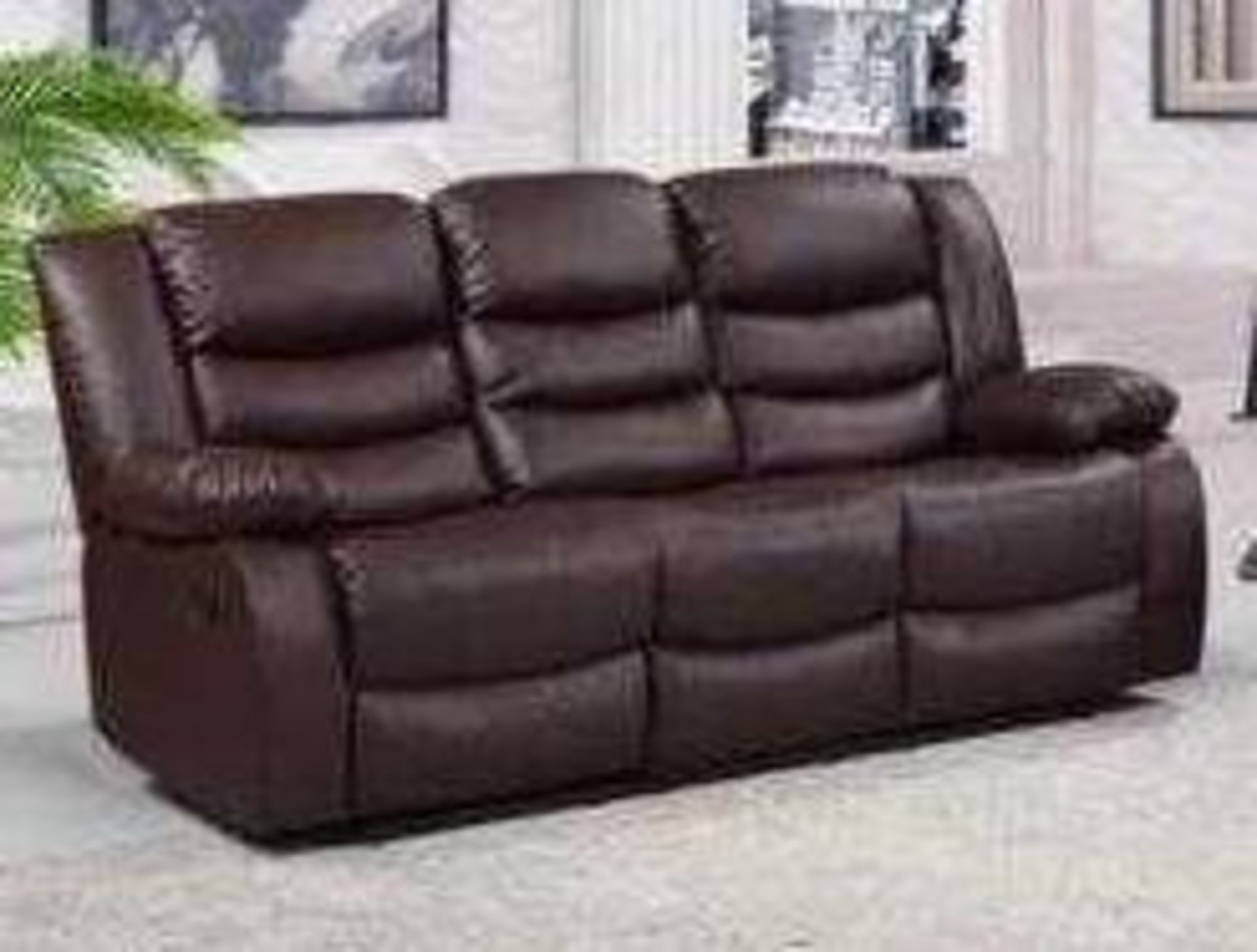 BRAND NEW Malaga 3 + 2 seater manual recliner sofa. RRP:£1,599 - Image 2 of 3