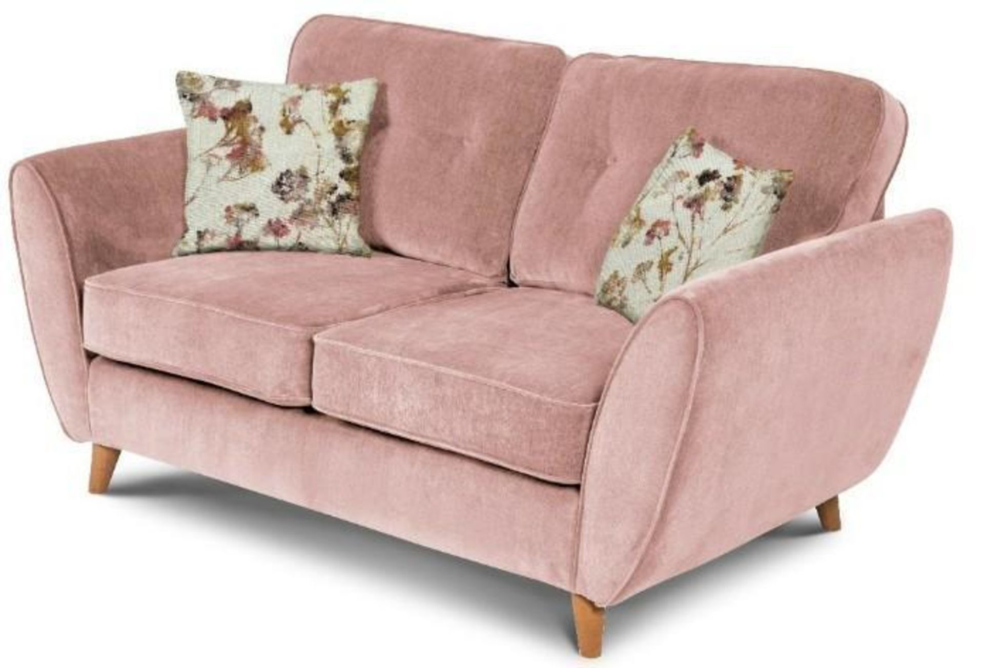 BRAND NEW Olivia 2 seater sofa in pink. RRP: £699