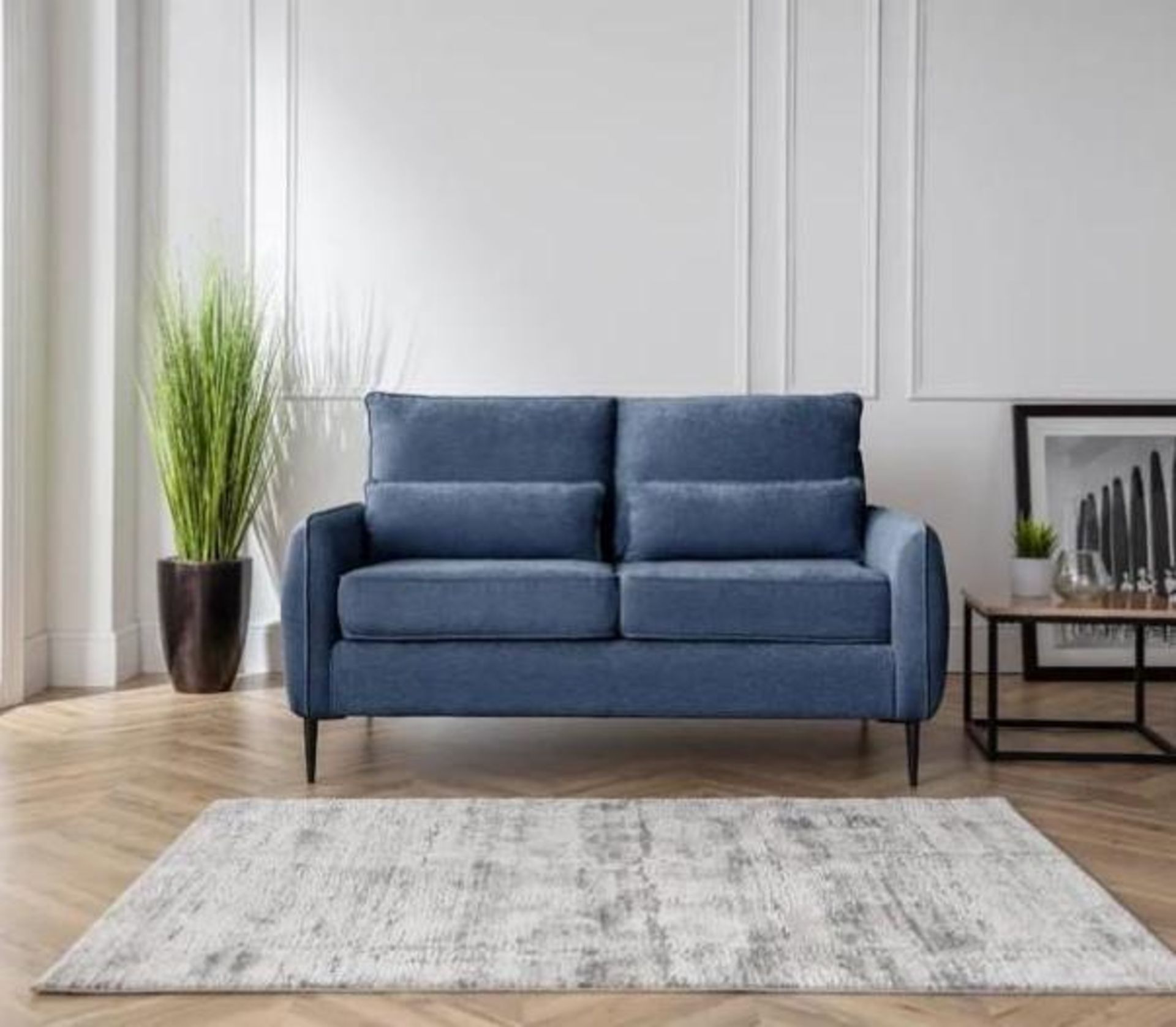*TRADE LOT* 8 X Brand new Boxed 2 Seater Rhonda Sofa in Navy