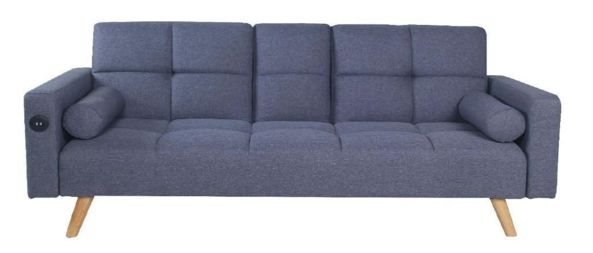 *NO VAT ON HAMMER* Brand new Boxed 2 Seater Clic Clac USB Sofa Bed - Image 3 of 10