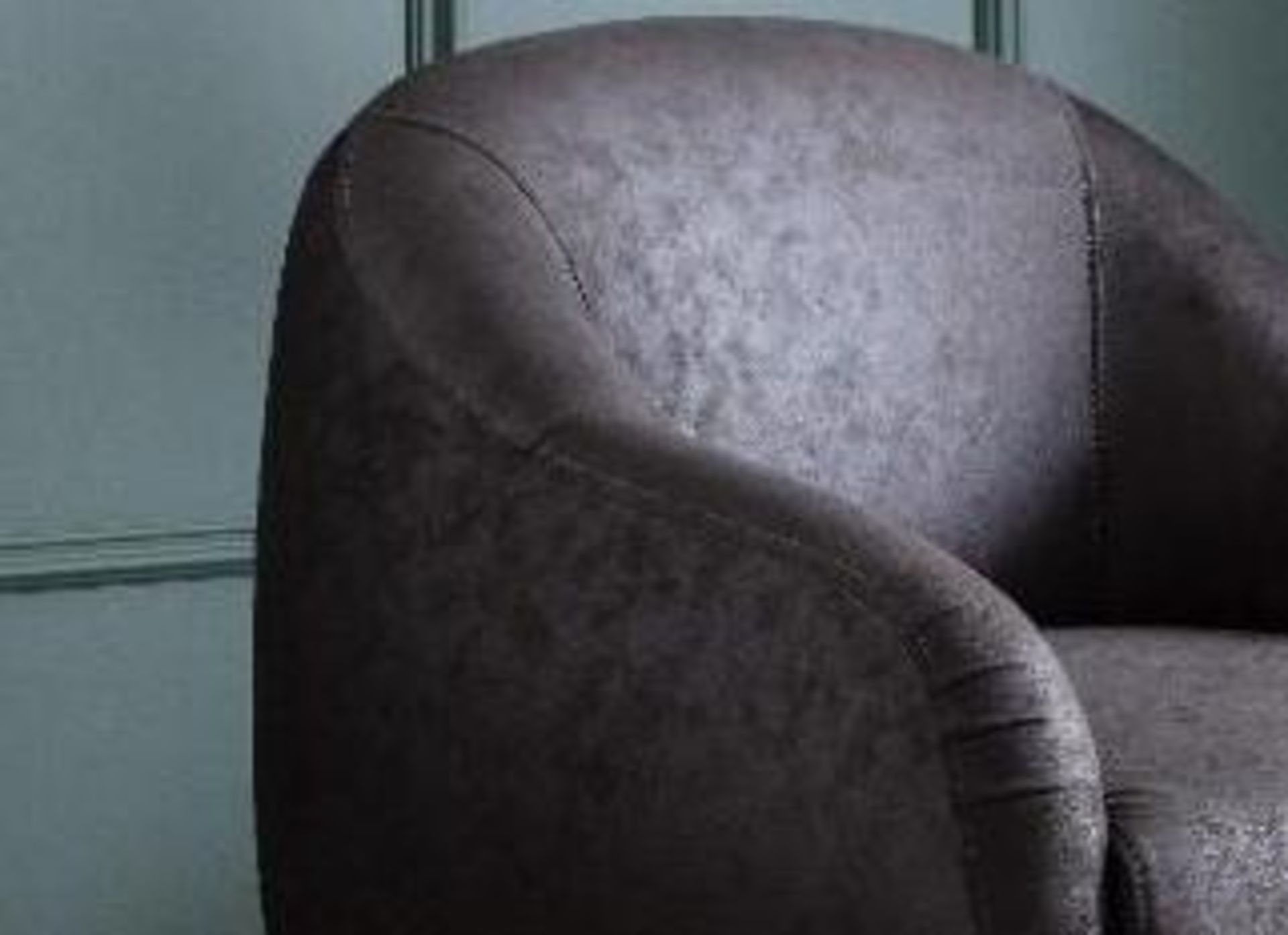 Triumph Accent chair Faux Leather Charcoal Grey - Image 2 of 2
