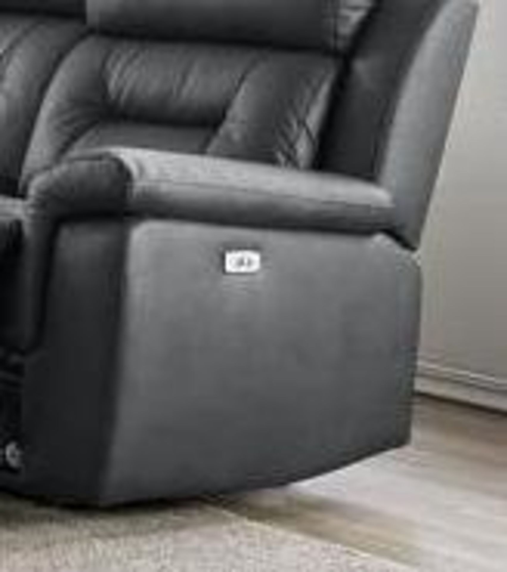 *BRAND NEW* Milano Leather Electric Recliner Collection 3 Seater in Black. - Image 2 of 2