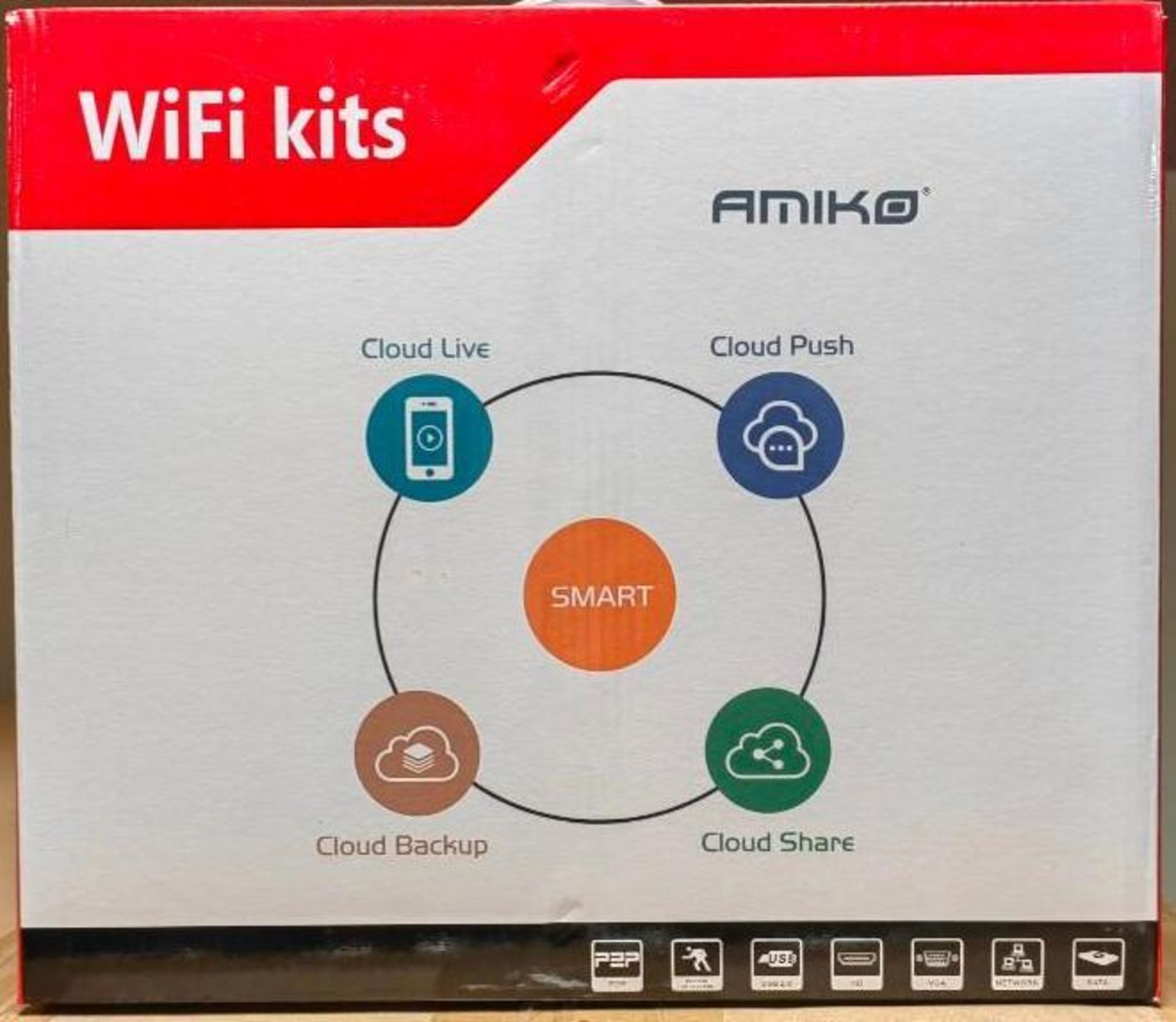 *NO RESERVE TRADE LOT* 2 x BRAND NEW AMIKO WIFI 4 CAMERA KIT. - Image 2 of 2