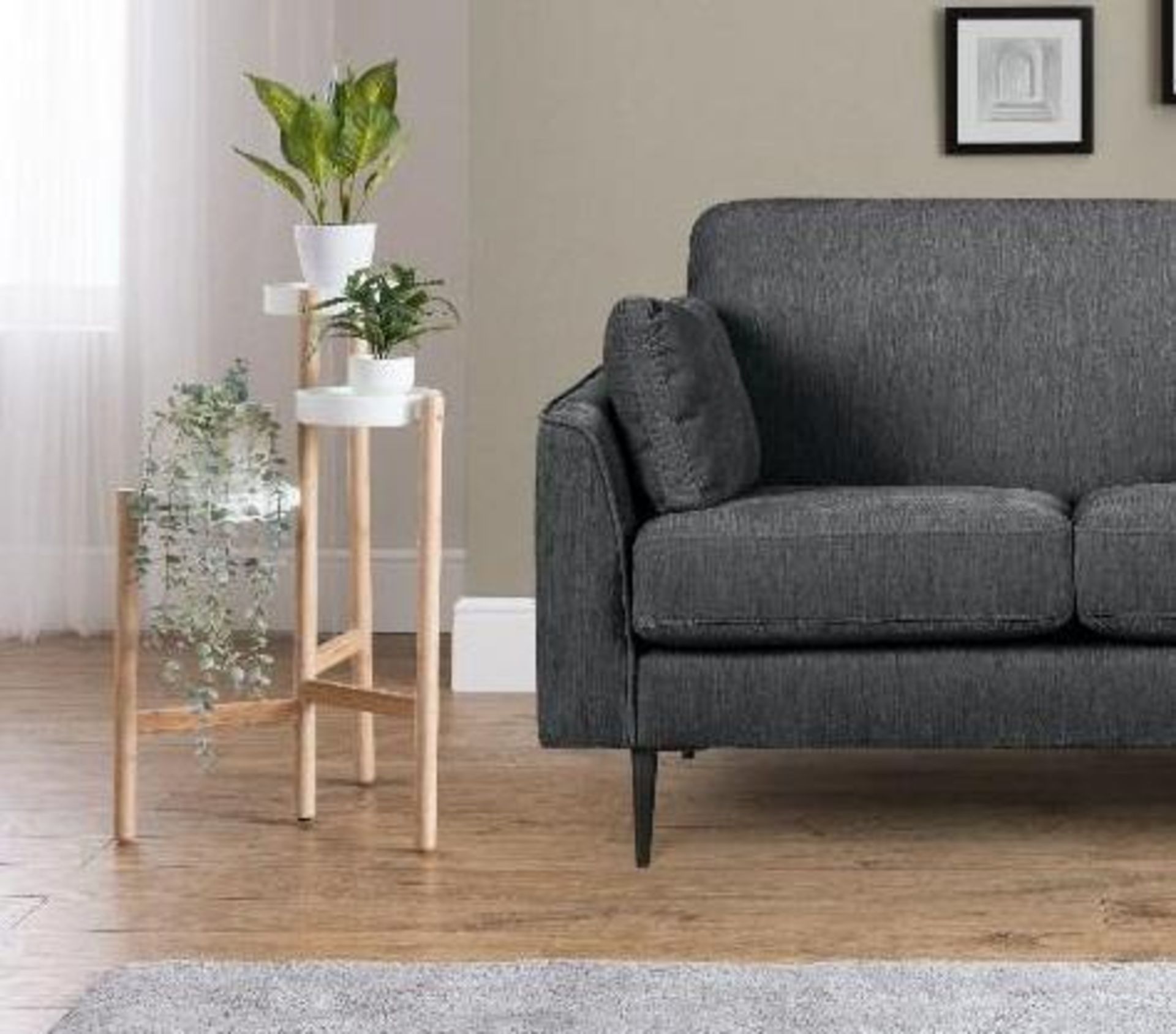 Brand new Boxed Vista 2 seater sofa in Charcoal - Image 2 of 2