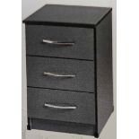 *BRAND NEW* 3 drawer bedside cabinet in grey.
