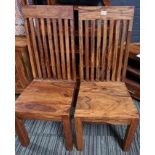*EX DISPLAY* 2 X Rosewood dining chairs.