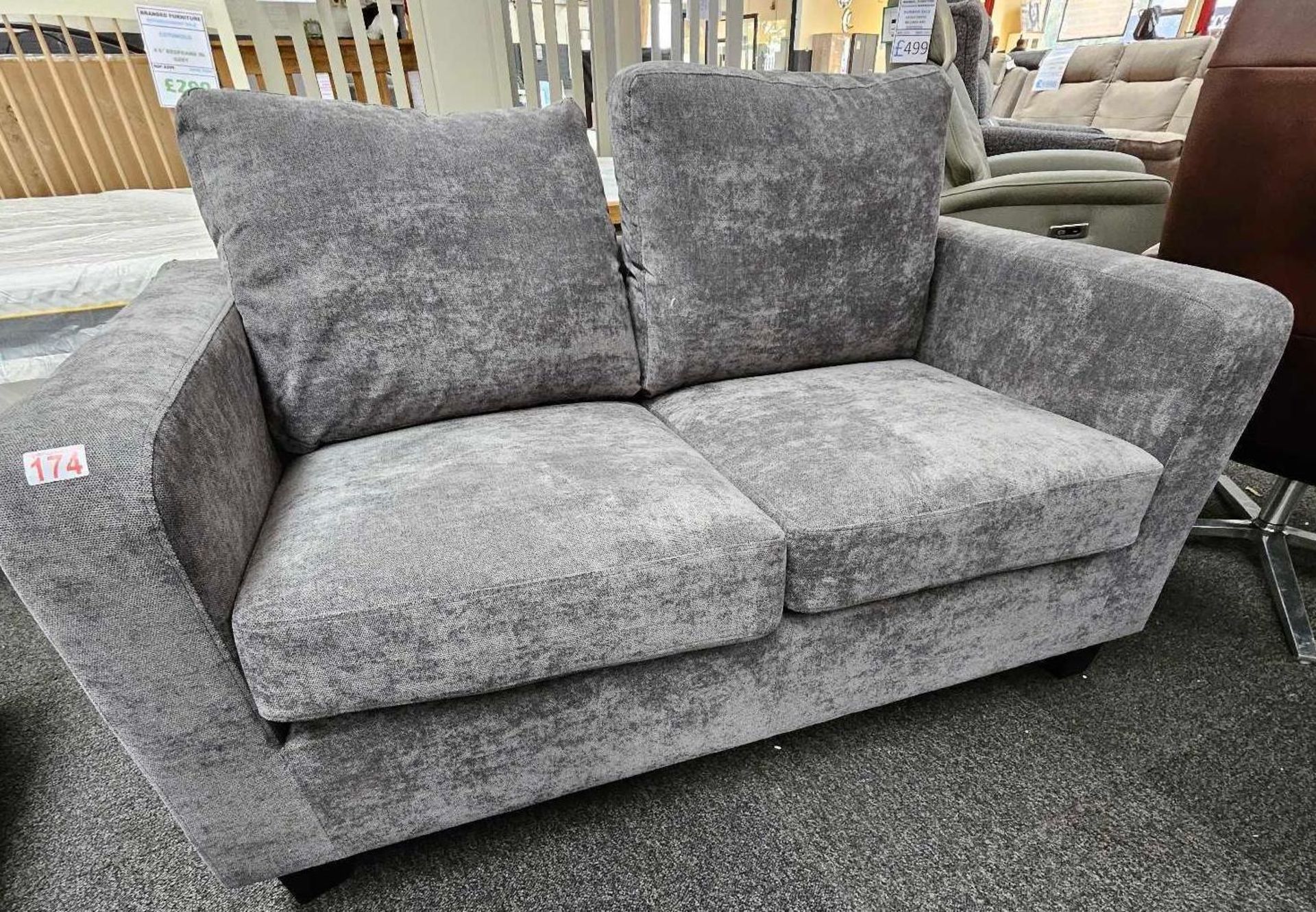 *EX DISPLAY* Kensington 2 seater sofa in grey.