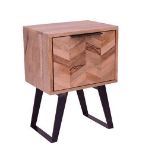 *BRAND NEW* IFD Agra solid mango wood side table with large drawer. RRP: £215