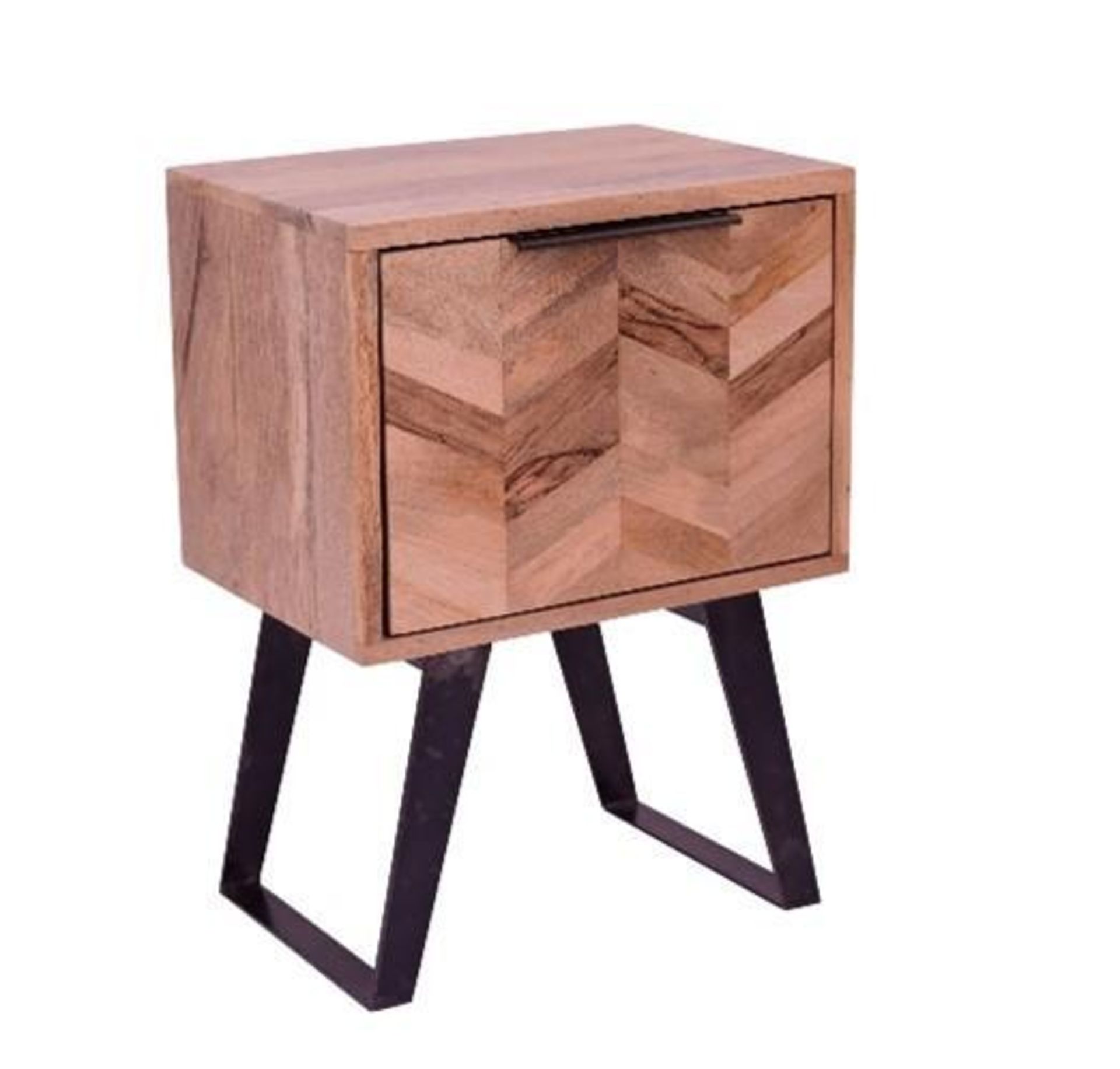 *BRAND NEW* IFD Agra solid mango wood side table with large drawer. RRP: £215