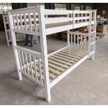 *BRAND NEW TRADE LOT FLAT PACK* 10 X Mission children's bunk bed in white.