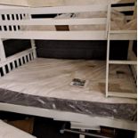 *BRAND NEW TRADE LOT FLAT PACK* 10 X Triple sleeper bunk bed in white.