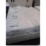 *EX DISPLAY* King size electric fully adjustable mobility bed in cream chenille fabric