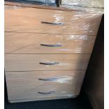 *BRAND NEW* 5 drawer beech chest.