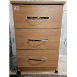 *BRAND NEW* 3 draw beech bedside cabinet.