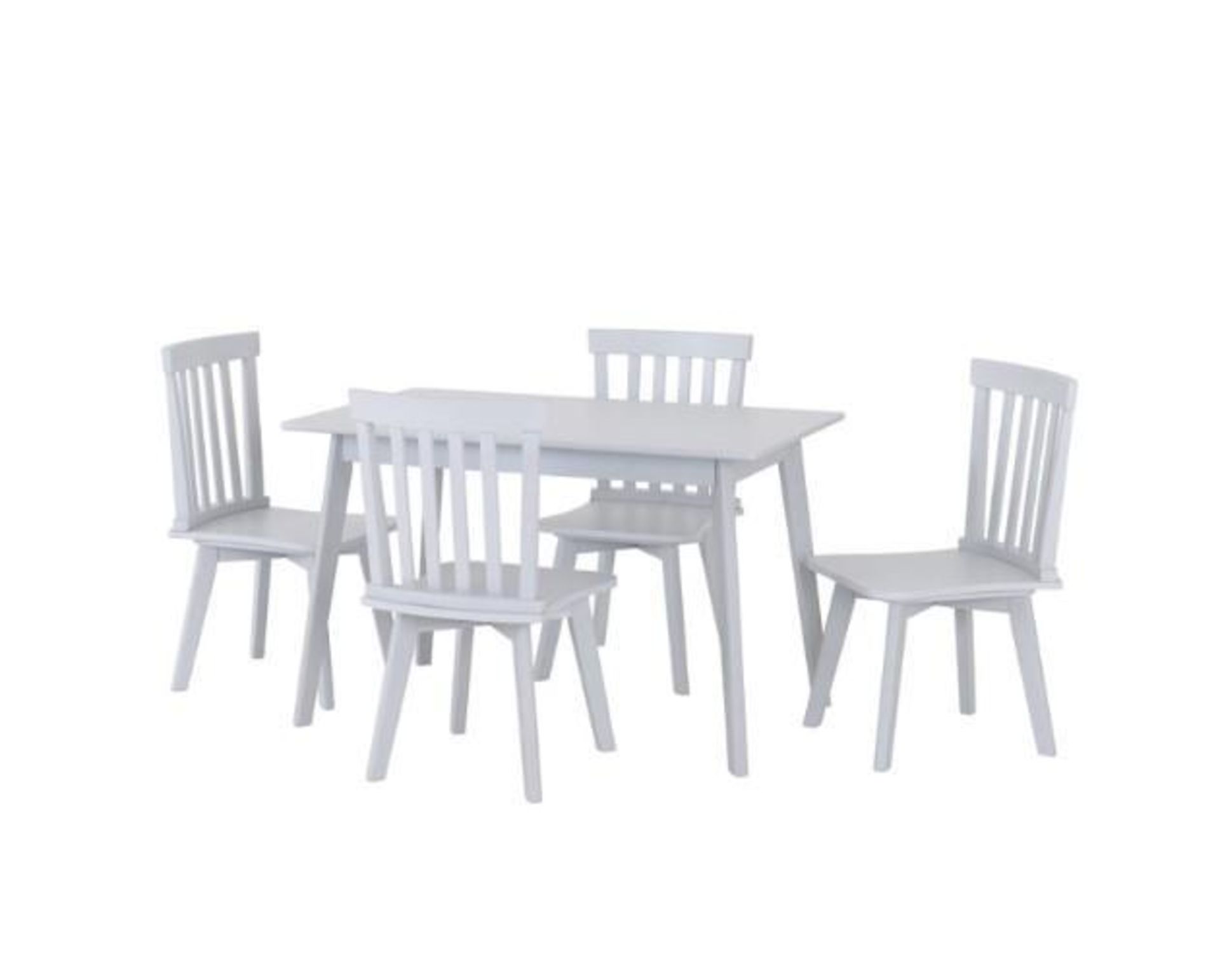 *EX DISPLAY* Matlock grey wooden 4 seater dining set. RRP: £299 - Image 2 of 4