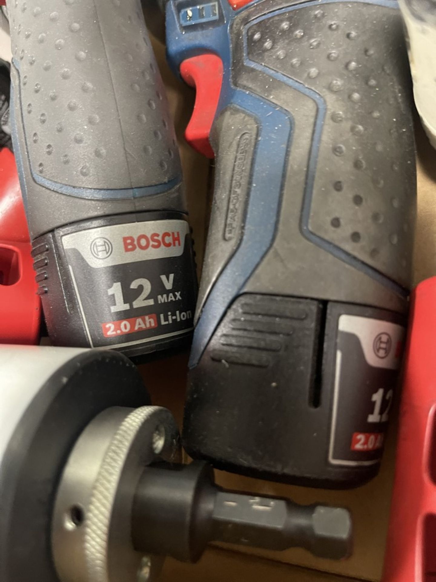 (2) Bosch 12V Cordless Drills with Cutting Attachments - Image 2 of 2