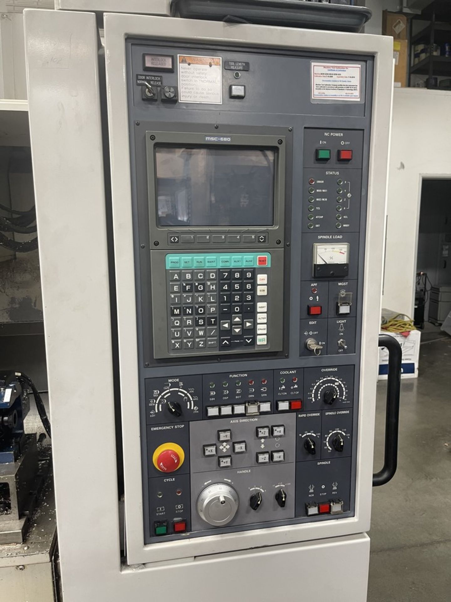 1997 Mori Seiki MV-40/40 Vertical Machining Center, 30" X 16" X 16" Travels, 8,000 RPM, - Image 5 of 10