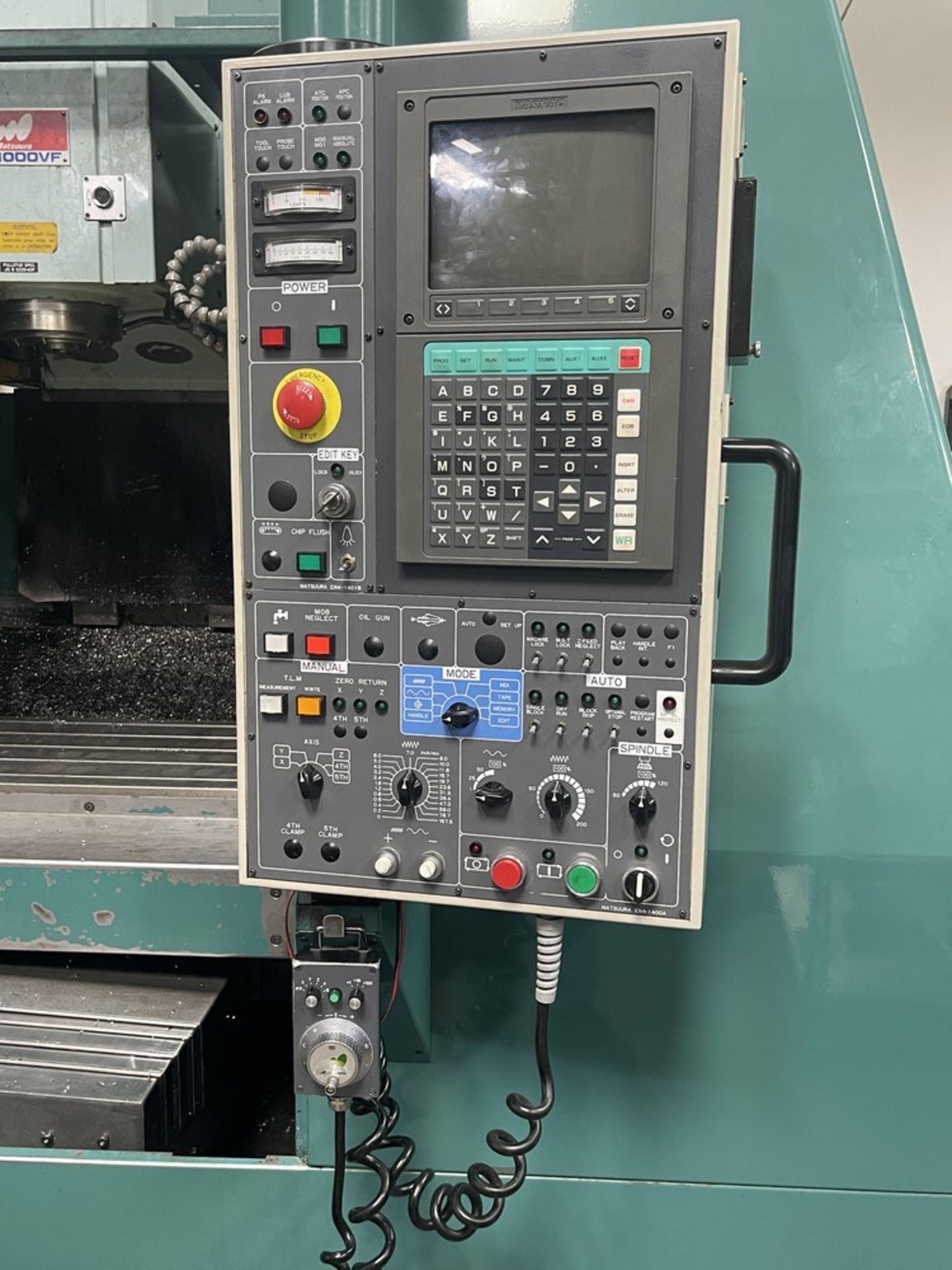 1997 Matsuura MC-1000VF CNC Vertical Machining Center, 40" X 20" X 20" Travels, Cat 40 Taper - Image 5 of 15