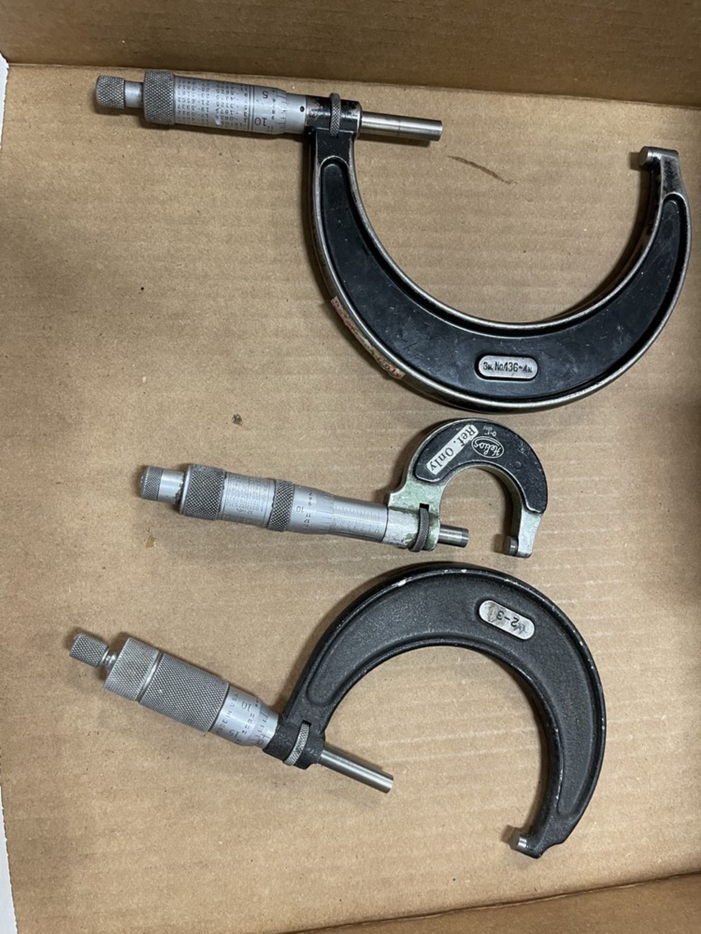 Assorted (3) Outside Micrometers