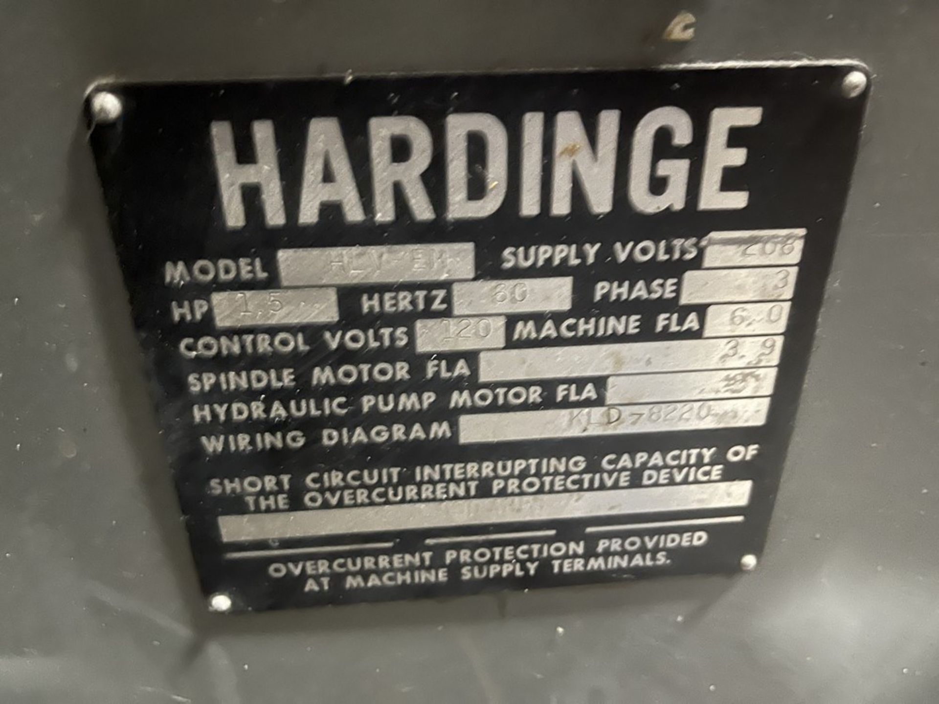 Hardinge HLV-EM Manual Lathe w/ Tailstock, Sony Magnescale LH10 DRO - Image 10 of 10