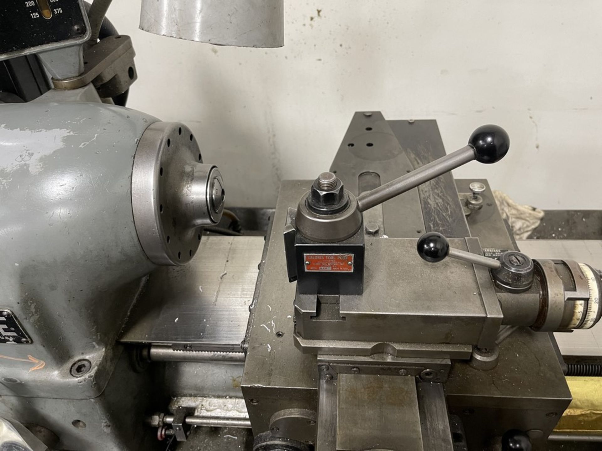 Hardinge HLV-EM Manual Lathe w/ Tailstock, Sony Magnescale LH10 DRO - Image 3 of 10