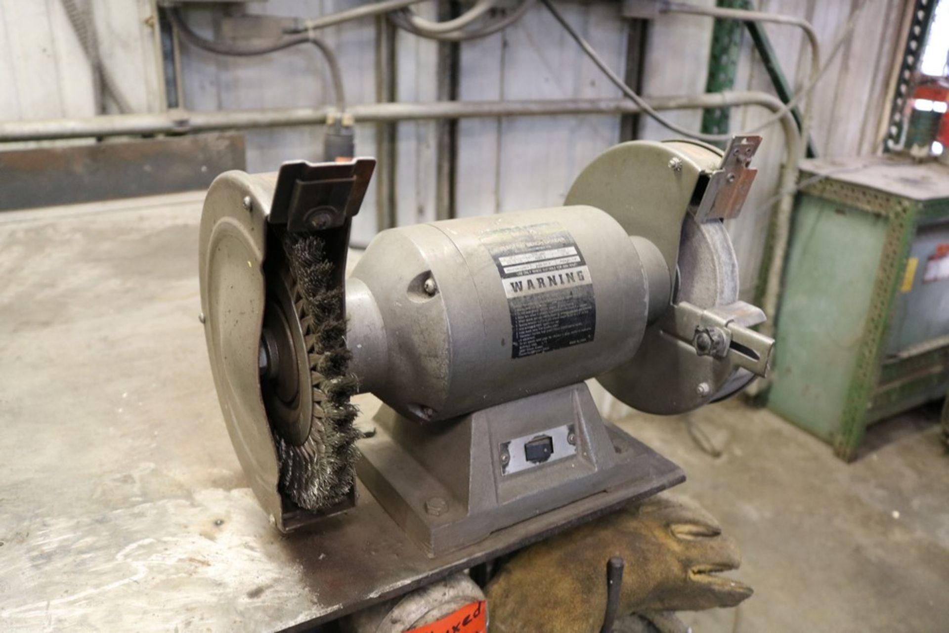 Heavy Duty Steel Welders Work Table with Industrial Heavy Duty 8" Vise and Buffalo 8" Electric Bench - Image 5 of 7