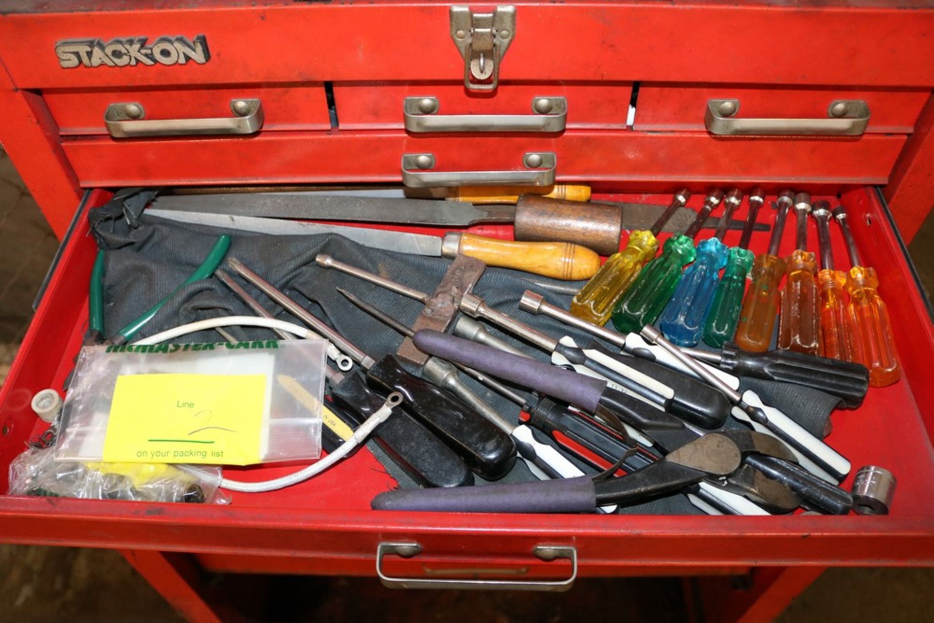 Stackon Rolling Tool Box with Contents "Pnuematic Tools, Tooling, Handtools and Others" - Image 4 of 8