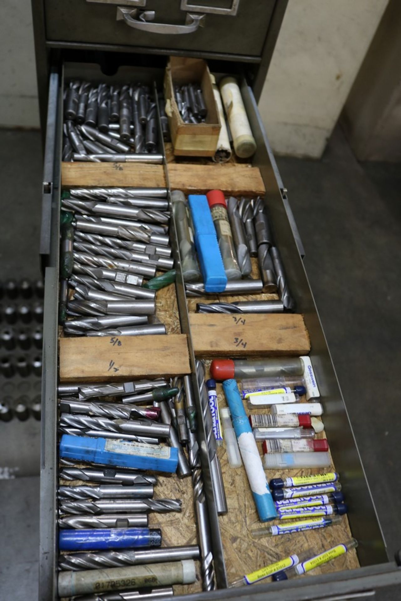 11 Drawer Metal Tooling Cabinet Full of New and Used Tooling, End Mills, Counter Sinks, Threading - Image 6 of 13