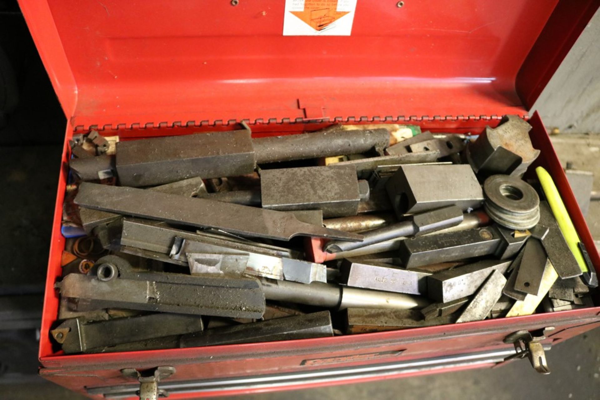 Toolbox with Various Lathe Tooling - Image 3 of 6