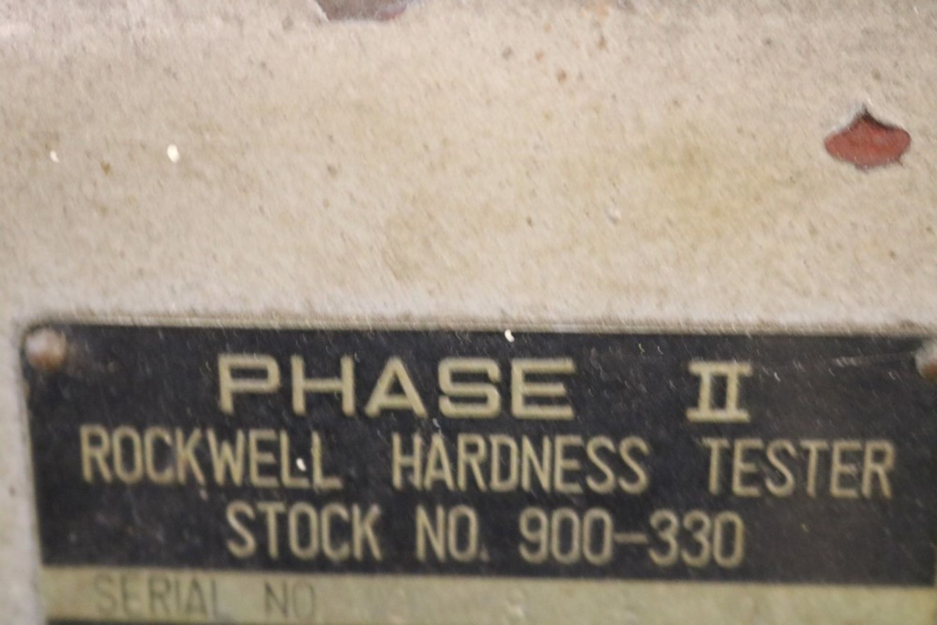 1994 Phase II Rockwell Hardness Tester Stock # 900-330 with Accessories on Metal Stand - Image 6 of 6