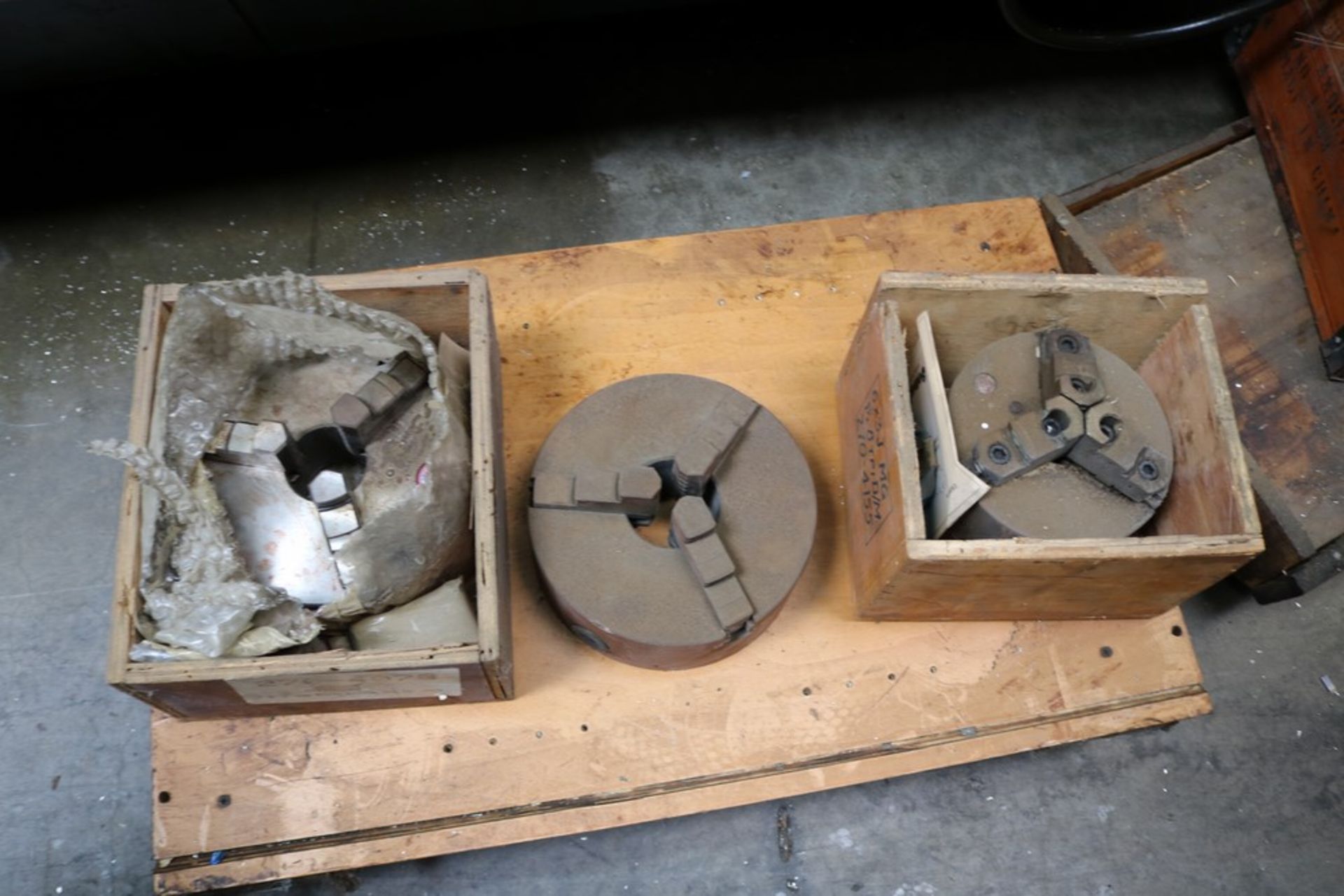 6" 3 Jaw MG Chuck, 8" 3 Jaw Chuck (No Name), 8" 3 Jaw Econ Chuck Solid Jaws