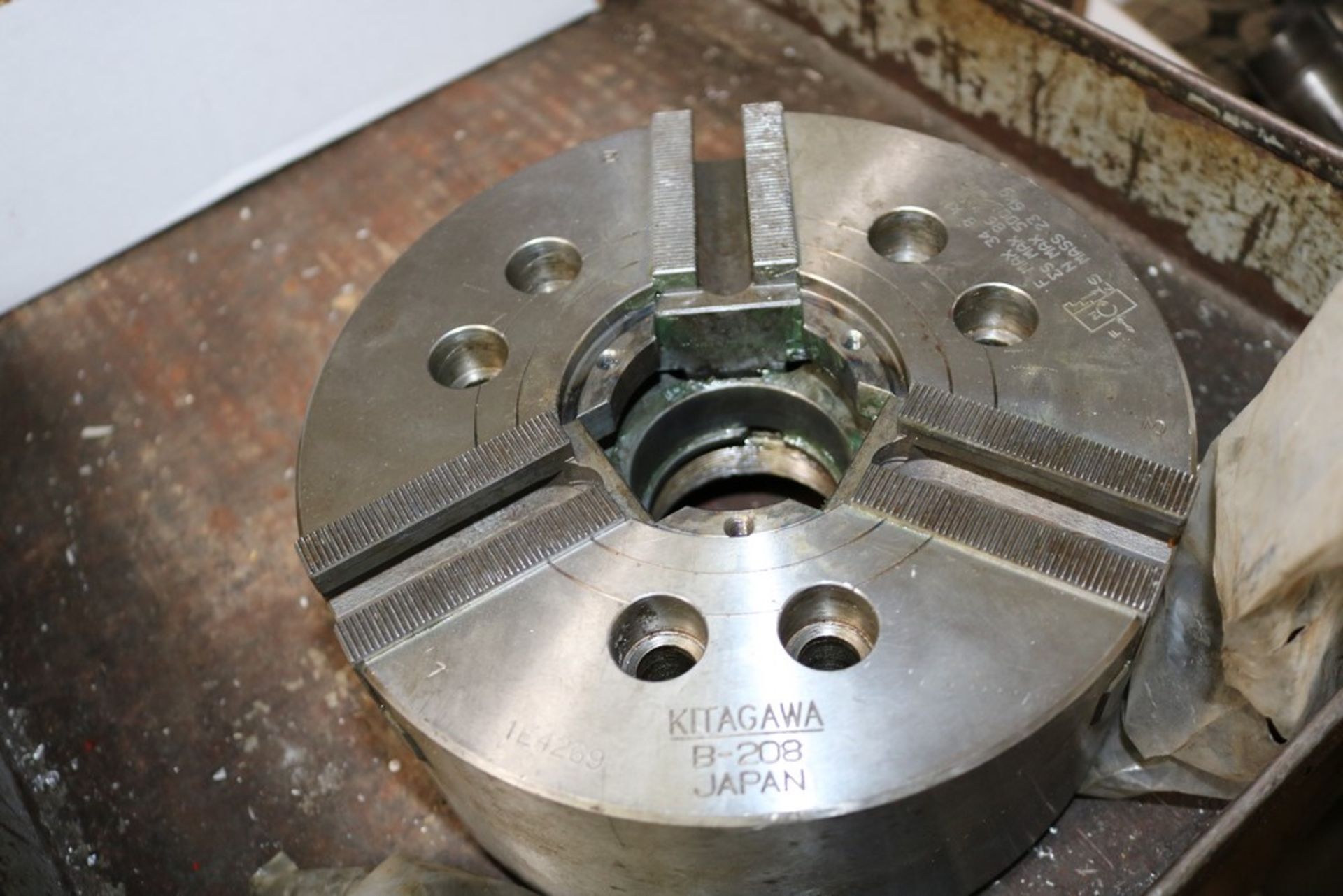 8" Kitagawa 3 Jaw Chuck with Hardware - Image 3 of 3