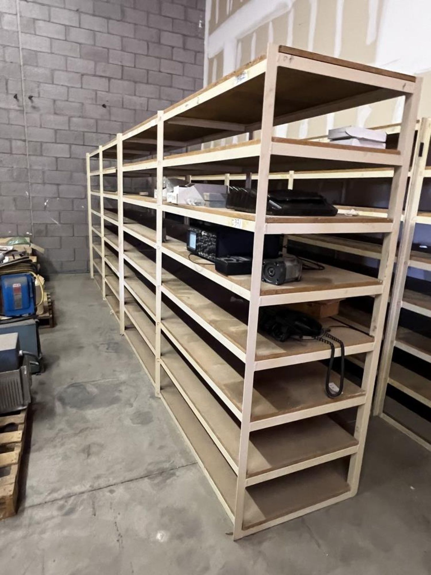 (2) 8 tier heavy duty storage shelving - Image 2 of 4