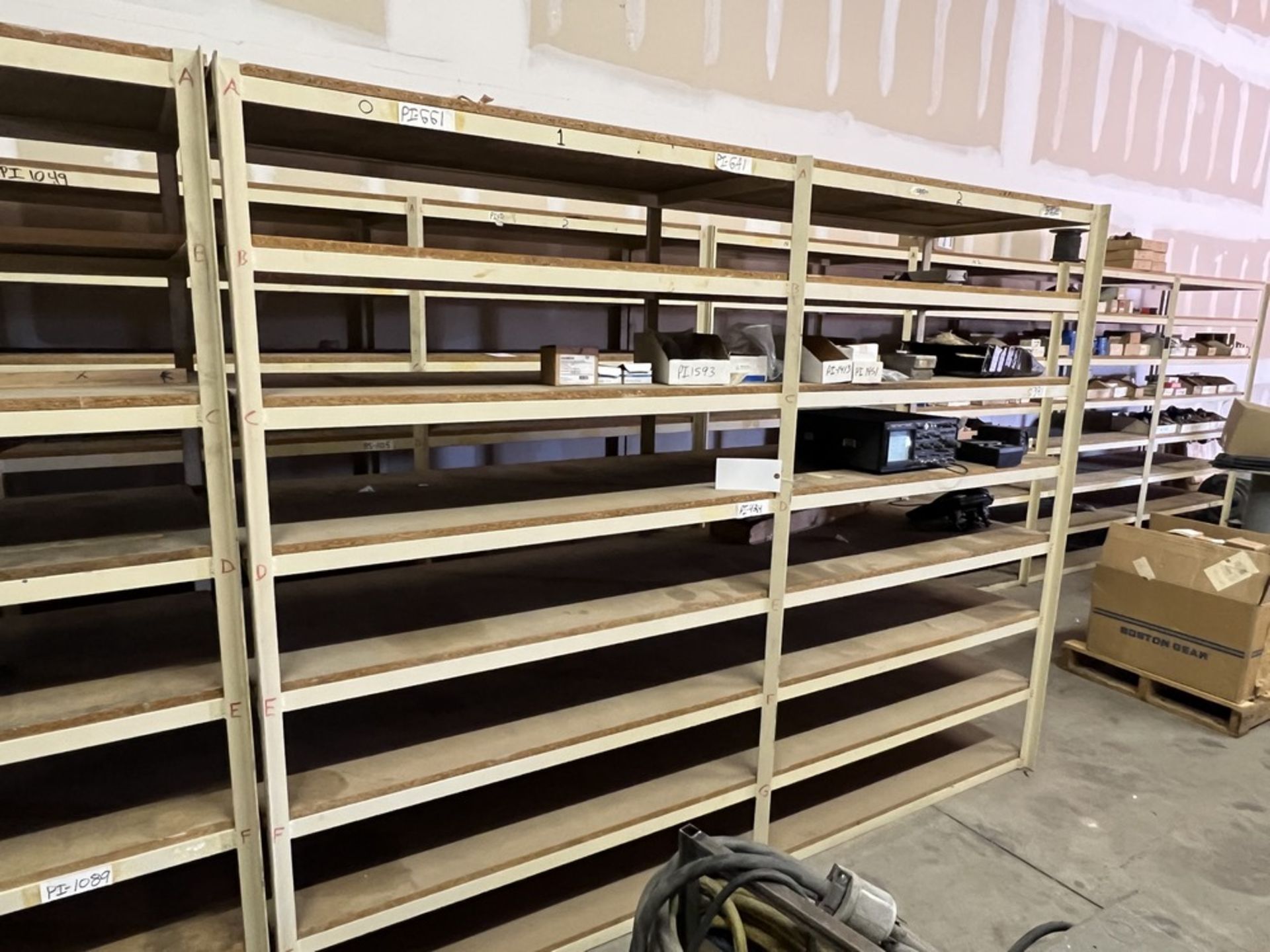 (2) 8 tier heavy duty storage shelving - Image 4 of 4