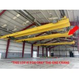3 Ton (6,000 LB) x 70' Kone Underhung Double Girder Bridge Crane