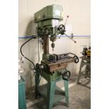 Jet 12 Speed Drilling & Milling Machine Jet-16 1HP 1 Phase Jacob Chuck 6" Speed Vise on Stand