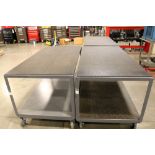 (3) Jamco Products Heavy Duty Metal Rolling Shop Carts 5' x 30 1/2" x 30"