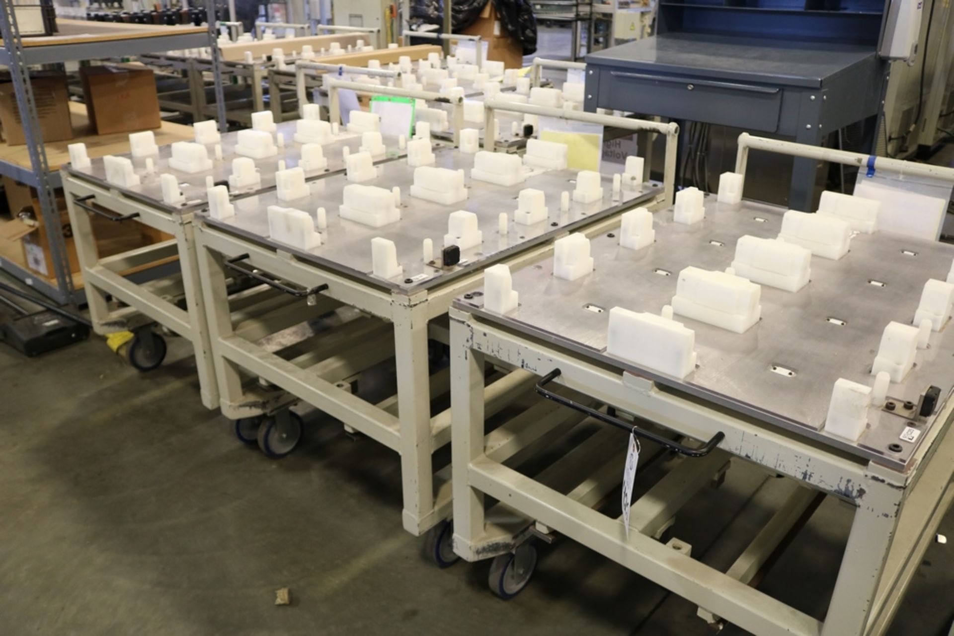 (3) Custom Made Die Carts For Module Final Assembly, Can Be Converted to Standard Die Carts