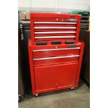 Waterloo Shop Series Rolling Tool Box Electrical Allen Set, Socket Sets, Files, Open End Wrenches